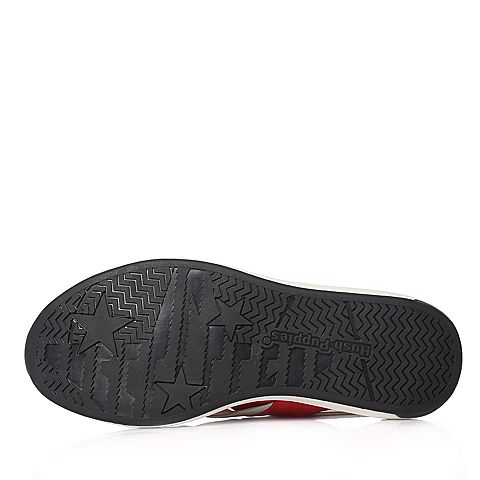 Hush Puppies/暇步士2018夏季专柜同款米白色牛皮革拼色坡跟女皮凉鞋HLM03BL8