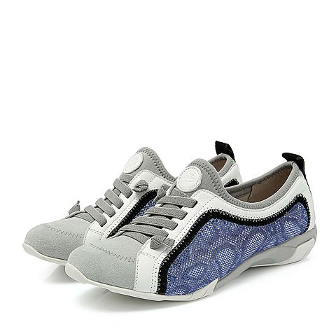 Hush Puppies/暇步士2018春季新款专柜同款车缝线运动风满帮女休闲鞋HCM24AM8OS