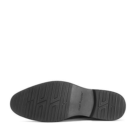 Hush Puppies/暇步士2018秋季新款专柜同款黑色牛皮革商务男皮鞋正装鞋T1A05CM8