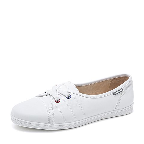 hush puppies/暇步士2019春新款专柜同款小白鞋女休闲鞋r1q01am9