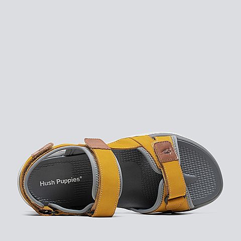 Hush Puppies/暇步士2020夏新款专柜同款休闲平底男皮凉鞋B3Y01BL0