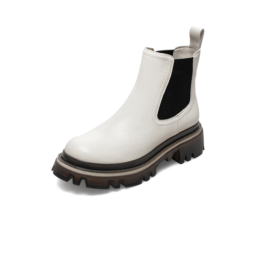 【商场同款】暇步士2022春新款时尚潮酷套筒切尔西靴厚底女靴N3M02AD2