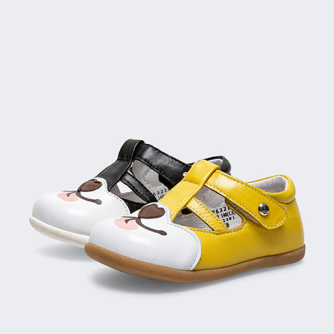 【商场同款】暇步士2022春新款魔术贴狗狗小皮鞋柔软婴童时装鞋P63210AA2