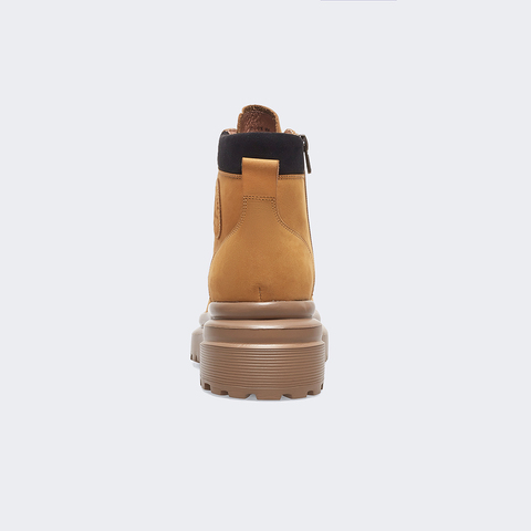 【商场同款】暇步士2022冬新款复古工装大黄靴马丁靴女皮靴D4E04DD2