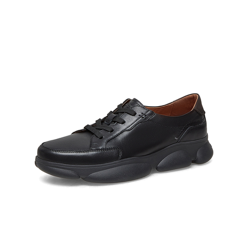 【商场同款】暇步士2023春新款轻盈舒适简约牛皮革男休闲鞋B6E04AM3