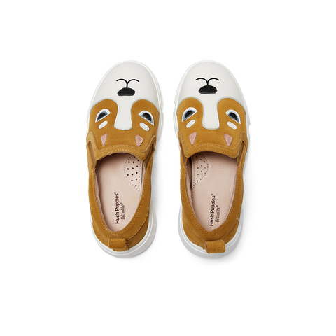 暇步士商场同款2023秋新款卡通狗狗一脚蹬中童时装皮鞋P63832CD3