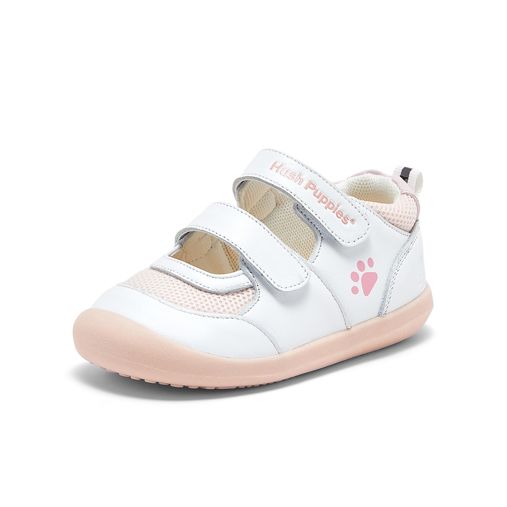 暇步士商场同款2024春新款可爱爪印幼童休闲皮鞋P63995AB4
