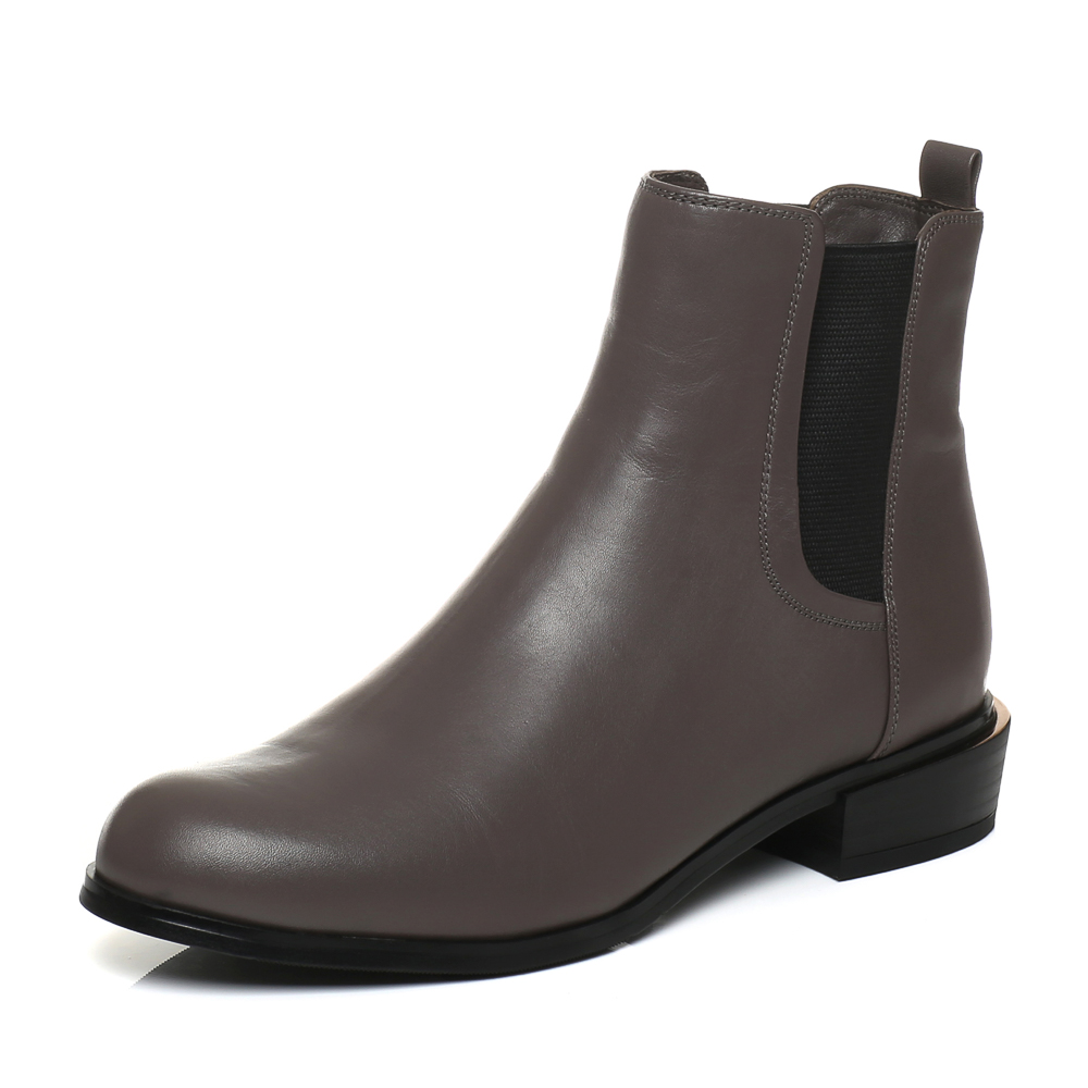 joy&peace/真美诗冬季专柜同款灰色牛皮女皮靴zm224dd6