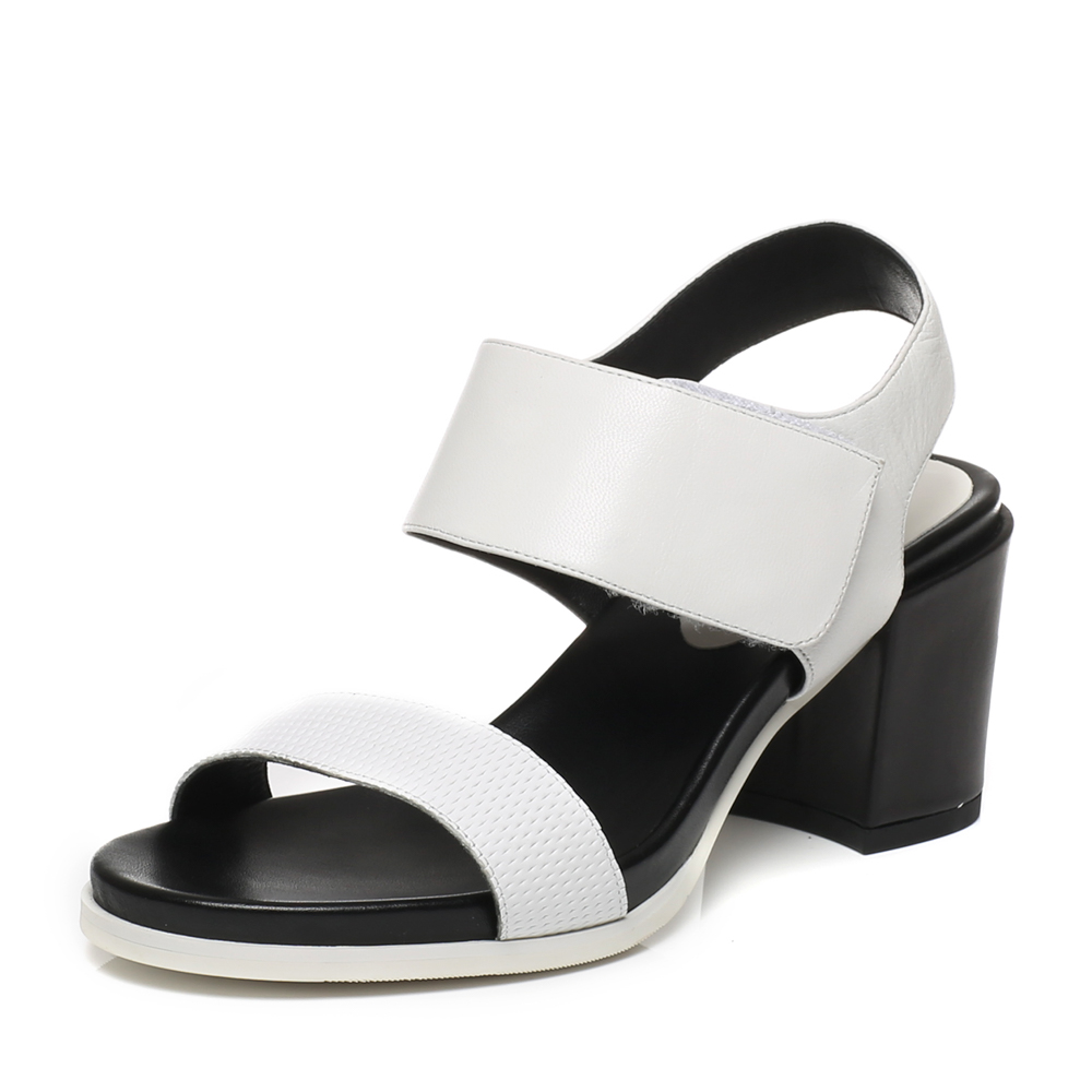 joypeace真美诗夏季专柜同款白色羊皮女凉鞋zs303bl6