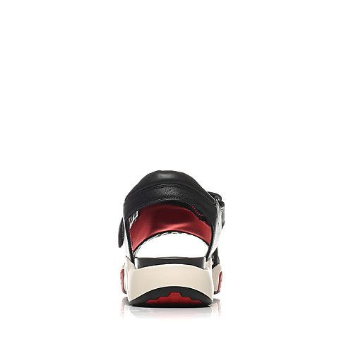 JoyPeace真美诗夏季专柜同款黑/红黑色时尚休闲女凉鞋ZU602BL6