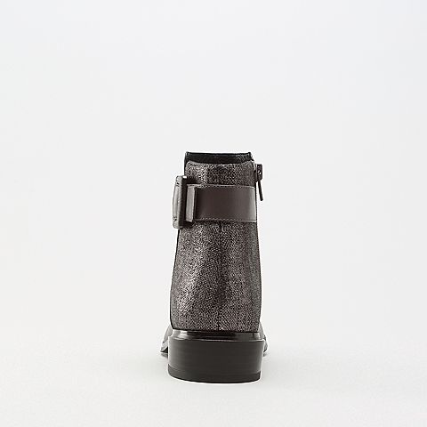 Joy&Peace/真美诗冬季时尚英伦骑士靴牛皮女式短靴ZM228DD8