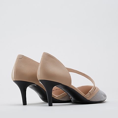 Joy&Peace/真美诗春季新款时尚优雅尖头细跟女凉鞋YOS64AK9