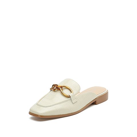 JoyPeace/真美诗2021秋季新款时尚休闲女凉鞋穆勒鞋37-03CH1