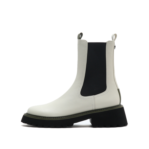 JoyPeace/真美诗2022冬季新款商场同款英伦粗跟切尔西靴YQB47DZ2