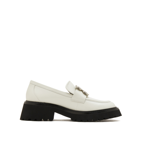 JoyPeace/真美诗2023春季新款商场同款厚底饰扣乐福鞋YQB58AA3