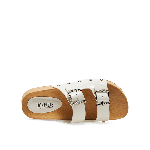 真美诗2023夏季新款商场同款简约圆头沙滩休闲拖鞋J6022BT3