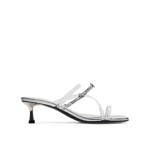 真美诗2023夏季新款商场同款透明条带胶条时装凉鞋YRB19BT3