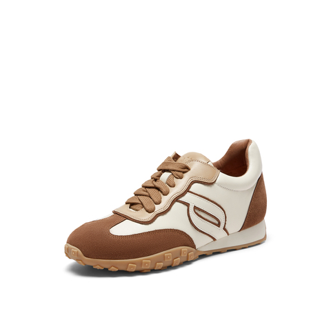 真美诗2024春季新款商场同款撞色拼接时尚休闲德训鞋YVN07AM4