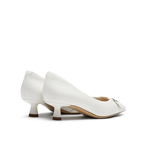 真美诗2024秋季新款鸢尾花钉扣设计尖头高跟鞋女YXB17CQ4