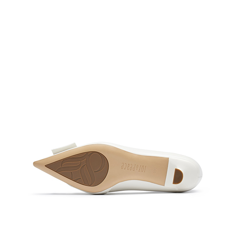 真美诗2024秋季新款鸢尾花钉扣设计尖头高跟鞋女YXB17CQ4