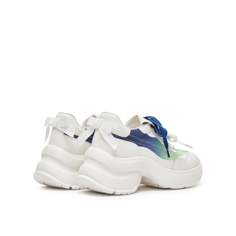 真美诗2025春季新款舒适时髦翻盖厚底老爹鞋女24525AM5