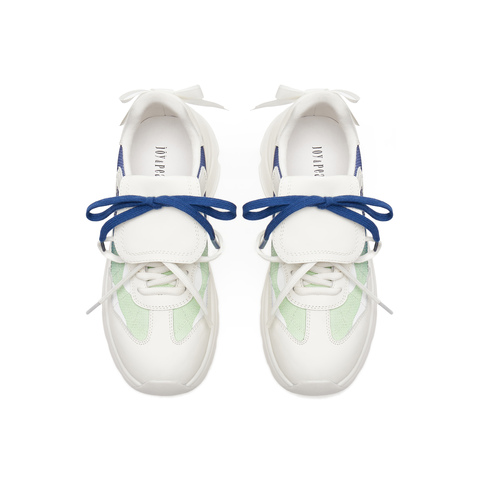 真美诗2025春季新款舒适时髦翻盖厚底老爹鞋女24525AM5