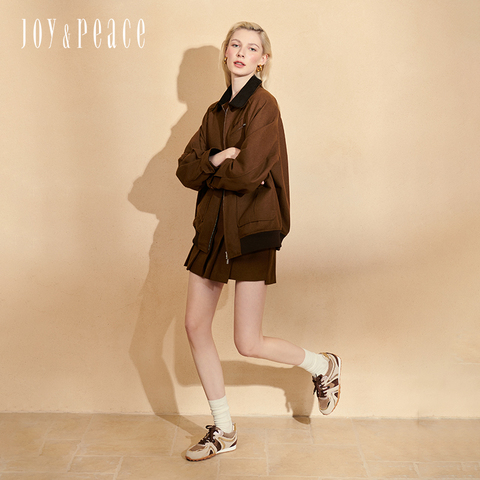 真美诗2025春季新款休闲时尚拼接舒适经典德训鞋女YVN27AM5