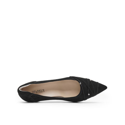 真美诗2025春季新款舒适羊绒优雅气质高跟鞋女YUW44AQ5