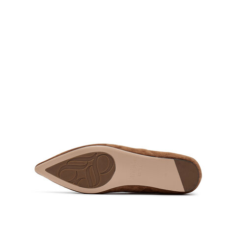 真美诗2025春季新款气质复古饰扣老钱风乐福鞋女38162AA5