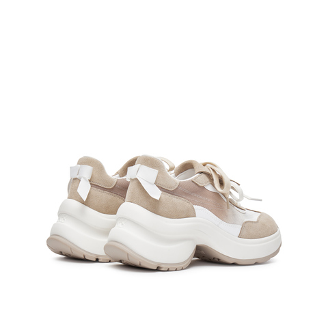 真美诗2025春季新款舒适时髦翻盖厚底老爹鞋女24525AM5