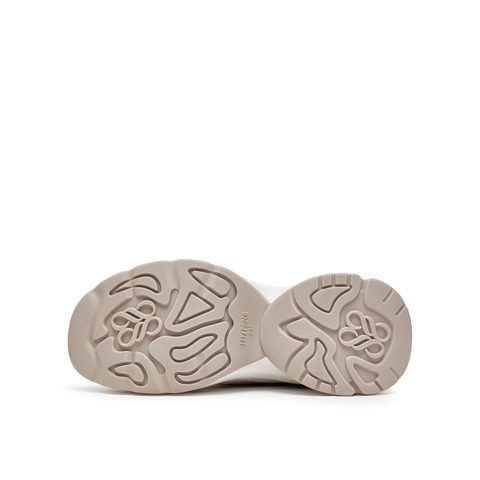 真美诗2025春季新款舒适时髦翻盖厚底老爹鞋女24525AM5