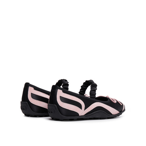 真美诗2025年秋季新款甜美俏皮蝴蝶结羊皮革玛丽珍女鞋15611CQ5