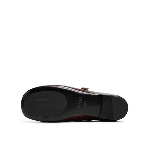 真美诗2025年秋季新款法式桃心饰扣T字带牛皮革玛丽珍女6TZ31CA5