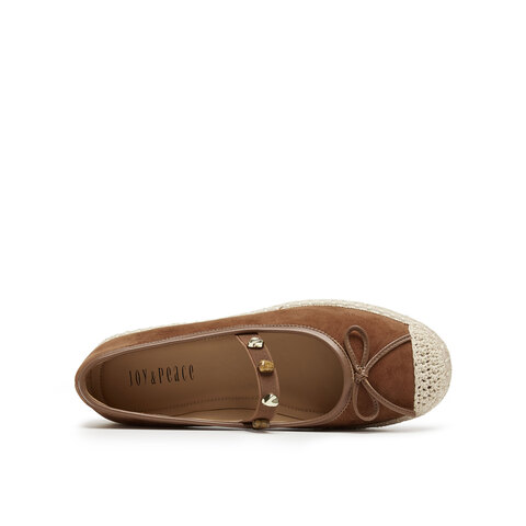 真美诗2025年秋季新款复古精致软糯羊绒皮玛丽珍渔夫鞋81610CQ5