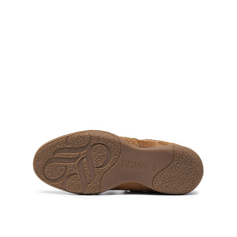 真美诗2025年秋季新款复古流苏串珠薄底牛绒运动鞋女YEC13CM5