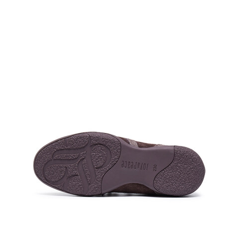 真美诗2025年秋季新款复古流苏串珠薄底牛绒运动鞋女YEC13CM5