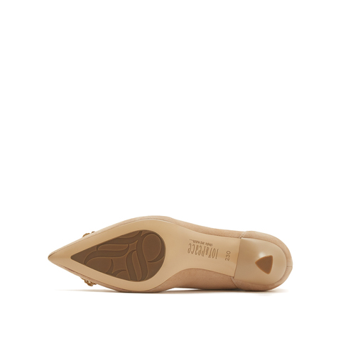 真美诗2025秋季新款商场同款尖头饰扣优雅单鞋YUW06CQ5