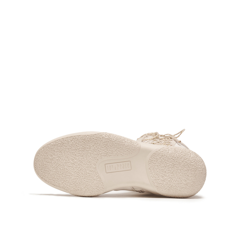 真美诗2025年冬季新款甜酷风舒适软糯羊皮革时装靴YZM17DG5