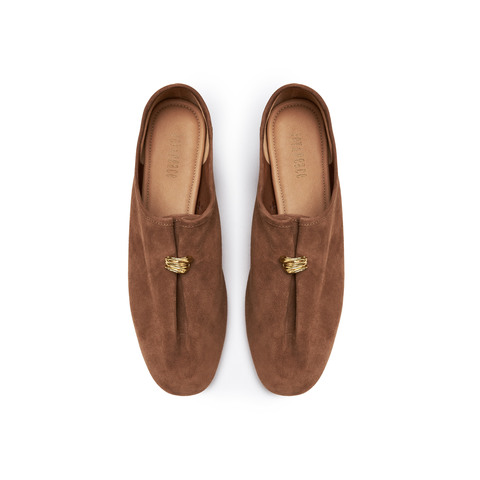 真美诗2025年秋季新款老钱风舒适柔软羊皮革奶奶鞋单鞋女ZB293CA5