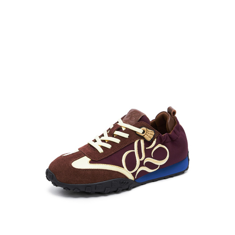 真美诗2025年秋季新款山系户外风撞色萌爪鞋带扣德训女鞋24201CM5