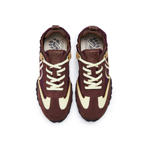 真美诗2025年秋季新款山系户外风撞色萌爪鞋带扣德训女鞋24201CM5