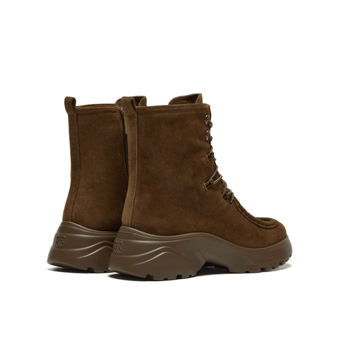 真美诗2025年冬季新款美式复古舒适厚底羊皮革运动靴YYM73DZ5