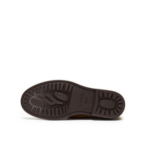 真美诗2025年冬季新款飒气直率双皮带饰扣牛皮西部靴2B01ADG5