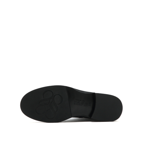 真美诗2025冬季英伦品质胎牛皮显瘦斜切长筒骑士靴长靴女81168DC5