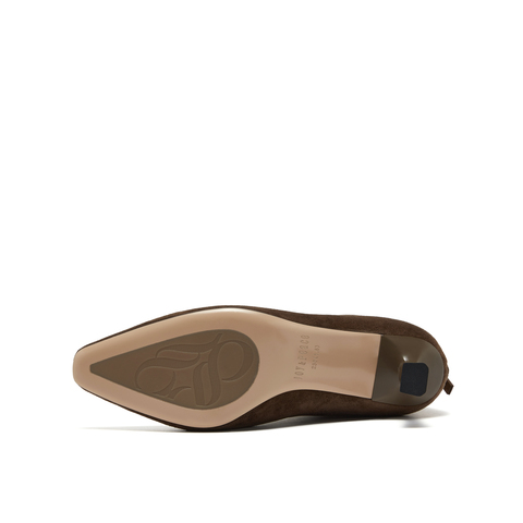 真美诗2025年冬季新款法式优雅大气尖头软糯羊皮瘦瘦靴3665PDZ5