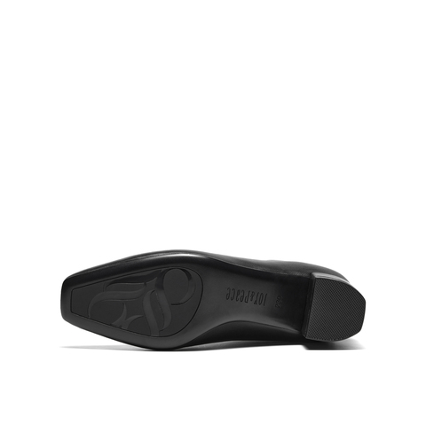 真美诗2025年冬季新款舒适软糯简约纯色羊皮革时装靴871L1DD5