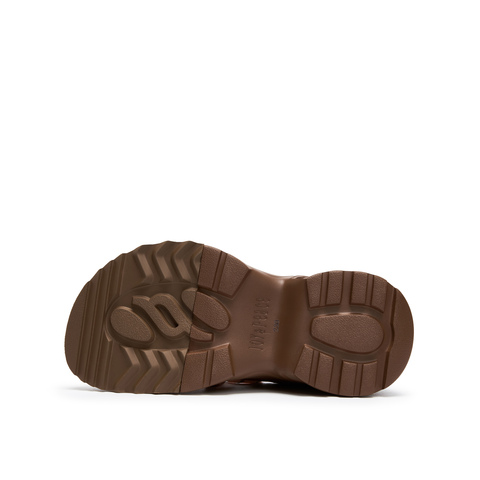 真美诗2025年秋季新款美式复古双色拼底牛剖层革休闲鞋Y1S06CM5