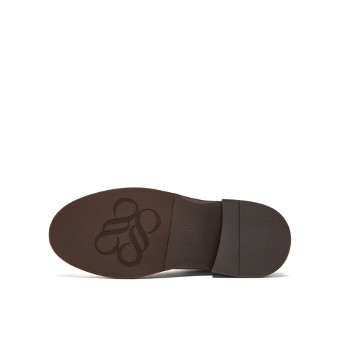 真美诗2025年冬季新款干净简约舒适圆头纯色羊皮革时装靴R71B2DZ5