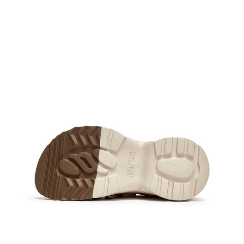 真美诗2025年秋季新款美式复古双色拼底牛剖层革休闲鞋Y1S06CM5