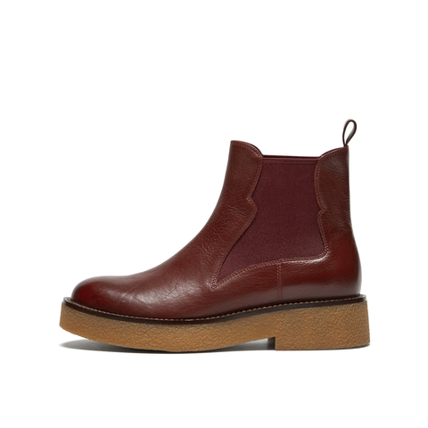 真美诗2025年冬季新款随性帅气百搭纯色优雅楦型切尔西靴HS35PDD5